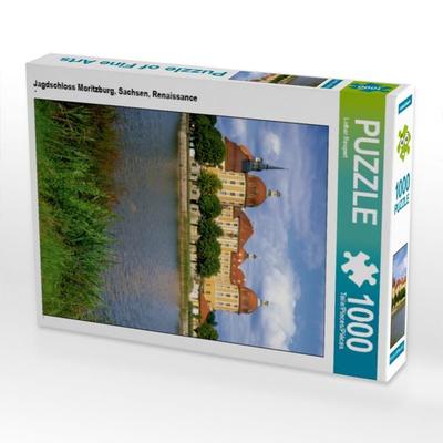 CALVENDO Puzzle Jagdschloss Moritzburg, Sachsen, Renaissance | 1000 Teile Lege-Größe 64x48cm Foto-Puzzle für glückliche Stunden