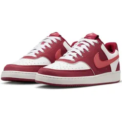 NIKE Court Vision Low Premium Sneaker Damen 601 - team red/adobe-white 42