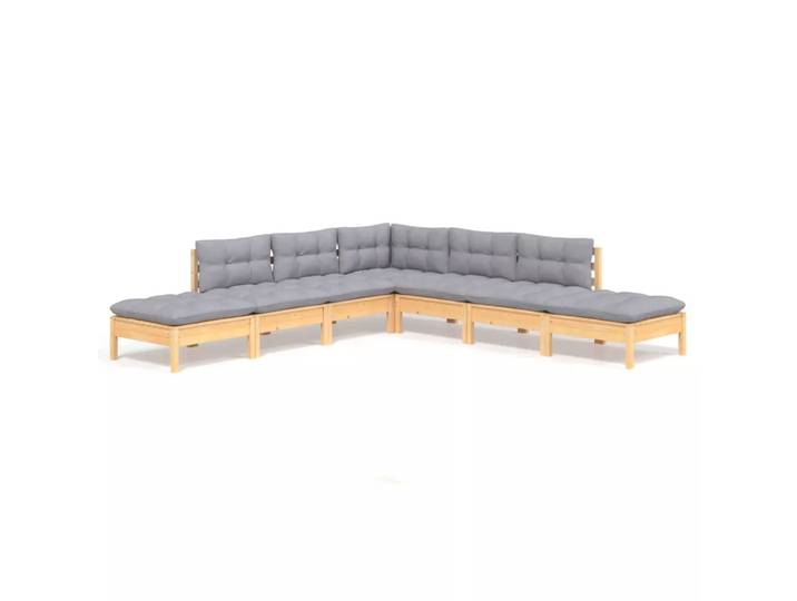 VidaXL - Garten-lounge-set kiefernholz, One Size, Grau
