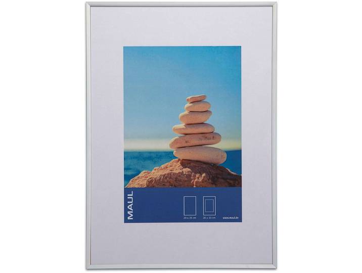MAUL Fotolijsten MAULdesign aluminium 30 x 40 cm\, ca. A3 zilver wit