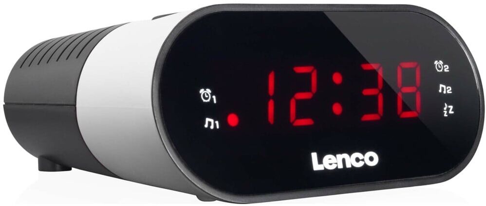 Lenco Uhrenradio analog CR-07 WHITE)