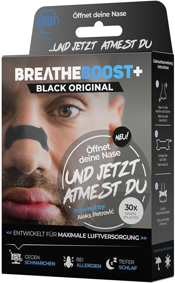 Breatheboost+ Black Original Nasenpflaster Box 30stk