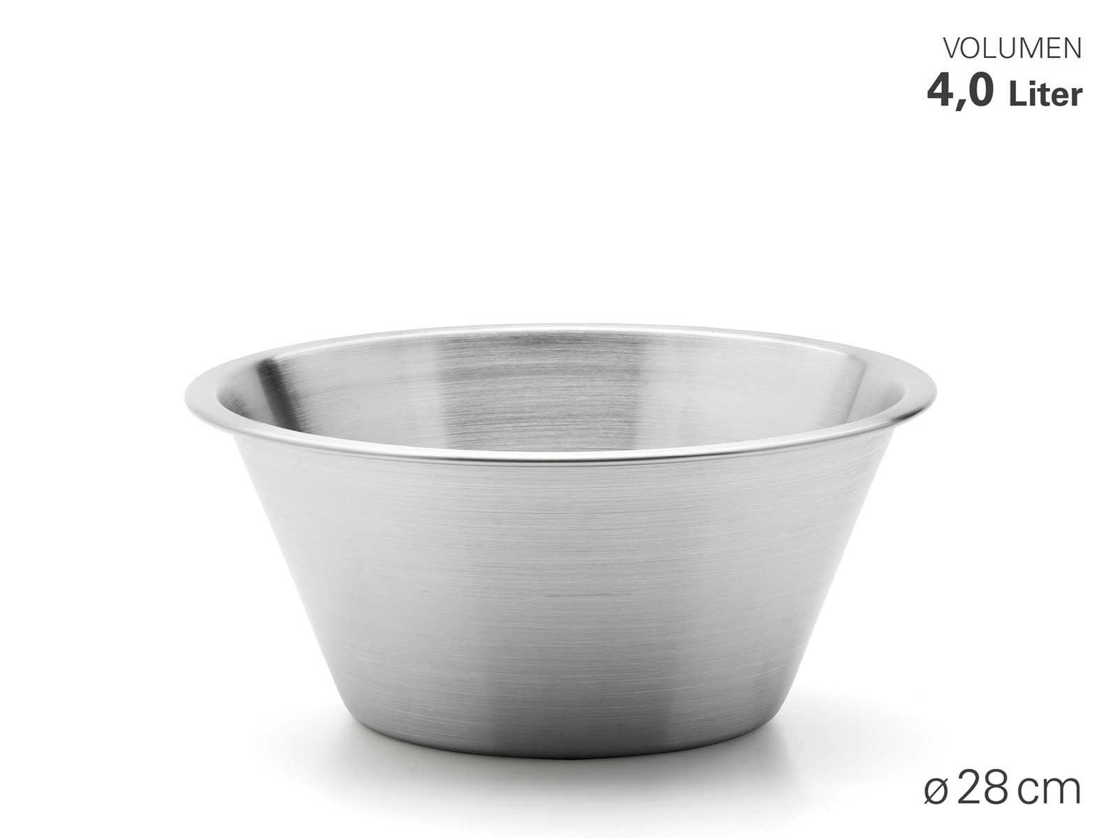 Karl Weis Gastro + Mengkom van Roestvrij Staal, Diameter: 28 cm
