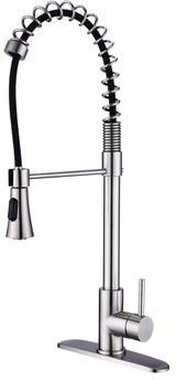 Kodotan sofa Single Handle Commercial Modern Spring High Arc Kitchen Faucet Water Filter System Bends as You Want