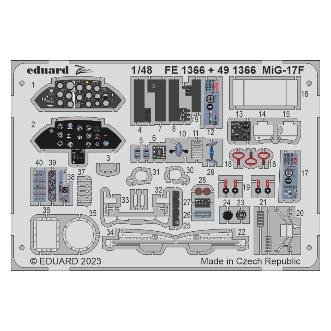 Eduard MiG-17F 1/48 AMMO (BIG49383)