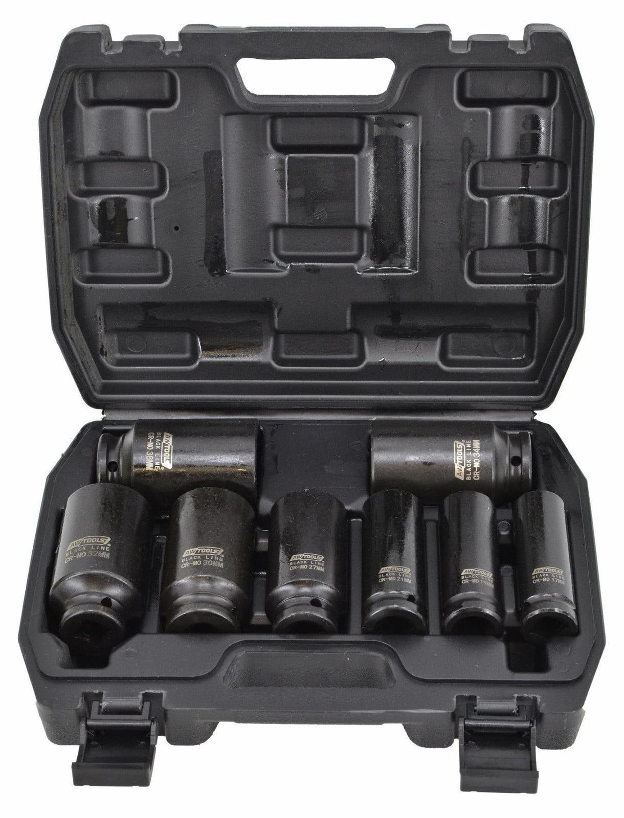 AWTools Set van 8 ringsteeksleutels, 1/2 inch