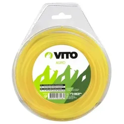 vitoGARDEN Runder Nylonfaden für Freischneider - Länge 15m - Durchmesser 2mm VITO