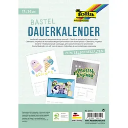folia Kalender zum Selbstgestalten 17,0 x 24,0 cm weiß