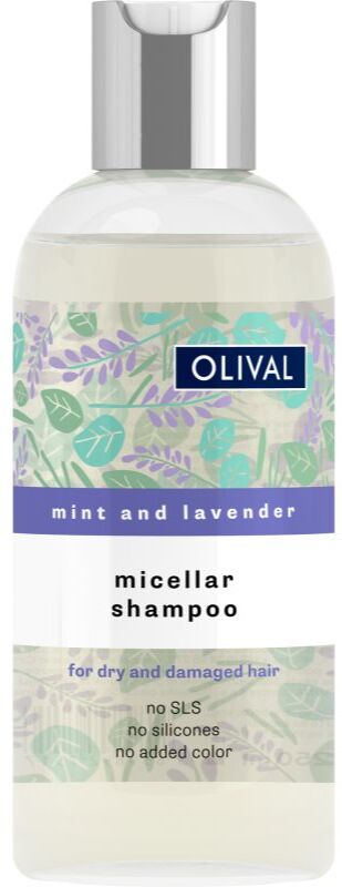 Olival Micellar Mint and Lavender shampoing micellaire pour cheveux secs et abîmés 250 ml