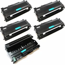 Kompatibel Brother DR-2005 & 4x TN-2005, TN-2000 Trommel und Toner Sparset von D&C