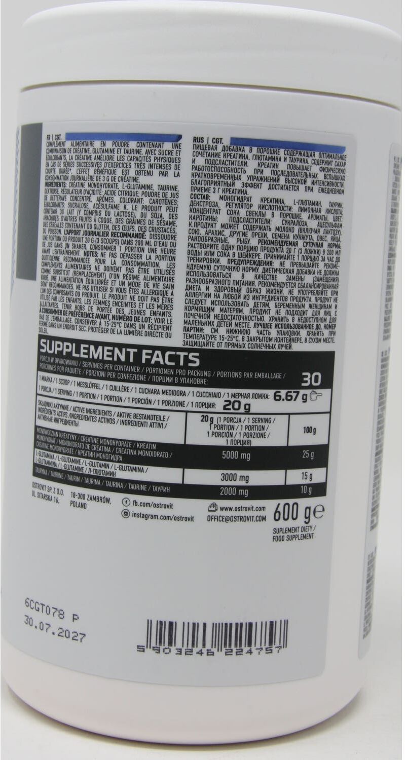 OstroVit Arginina 3000mg 150caps
