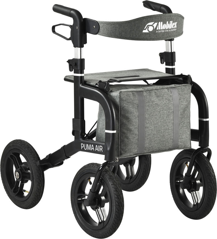 Outdoor Rollator Mobilex Puma Air mit Luftbereifung Leichtgewichtrollator fürs Gelände