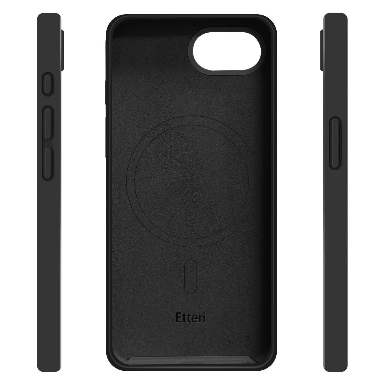 Etteri Silicone Mag case for iPhone 16e black (Apple iPhone 16e, Apple iPhone 17e) (54848091)