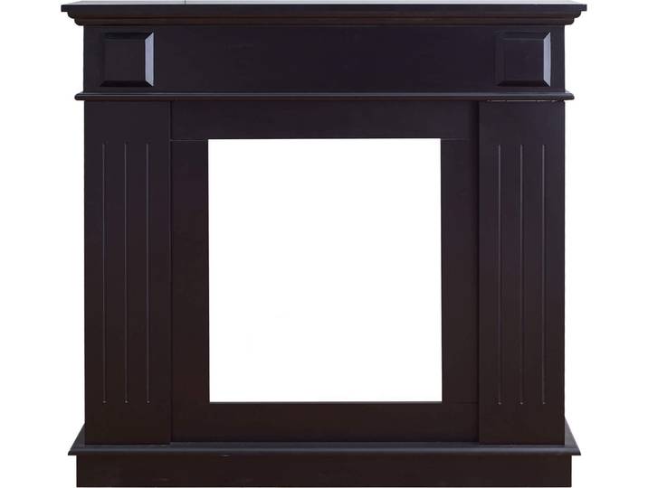 Rebecca Mobili Kaminumrandung 100x109x26 cm aus MDF, schwarz