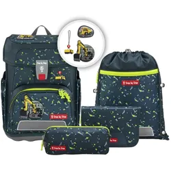 Step by Step CLOUD Schulranzen-Set "Bagger Rocco", 5-teilig