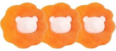 Inspired Living FurGuard Pet Hair Remover For Laundry Reusable Laundry Balls orange 3pcs