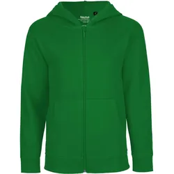 Neutral Kinder Bio Kapuzen Sweatjacke O13301 green 92/98