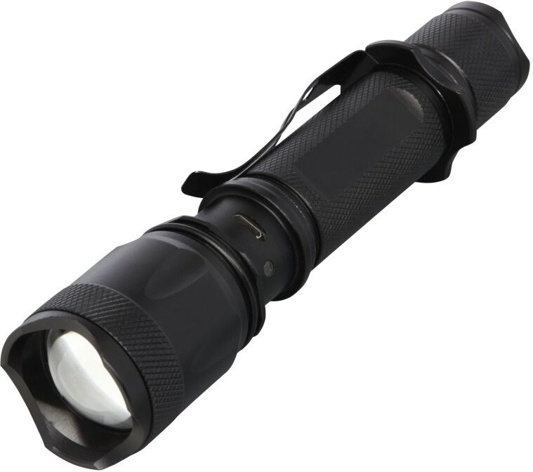 Lampe de poche tactique personnalisée rechargeable Mears noir