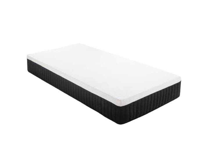 HOMCOM Matratze 90x200 cm Ergonomische Taschenfederkernmatratze 7-Zonen 25 cm Höhe, mit Memory-Schaumstoff, H3 Härtegrad