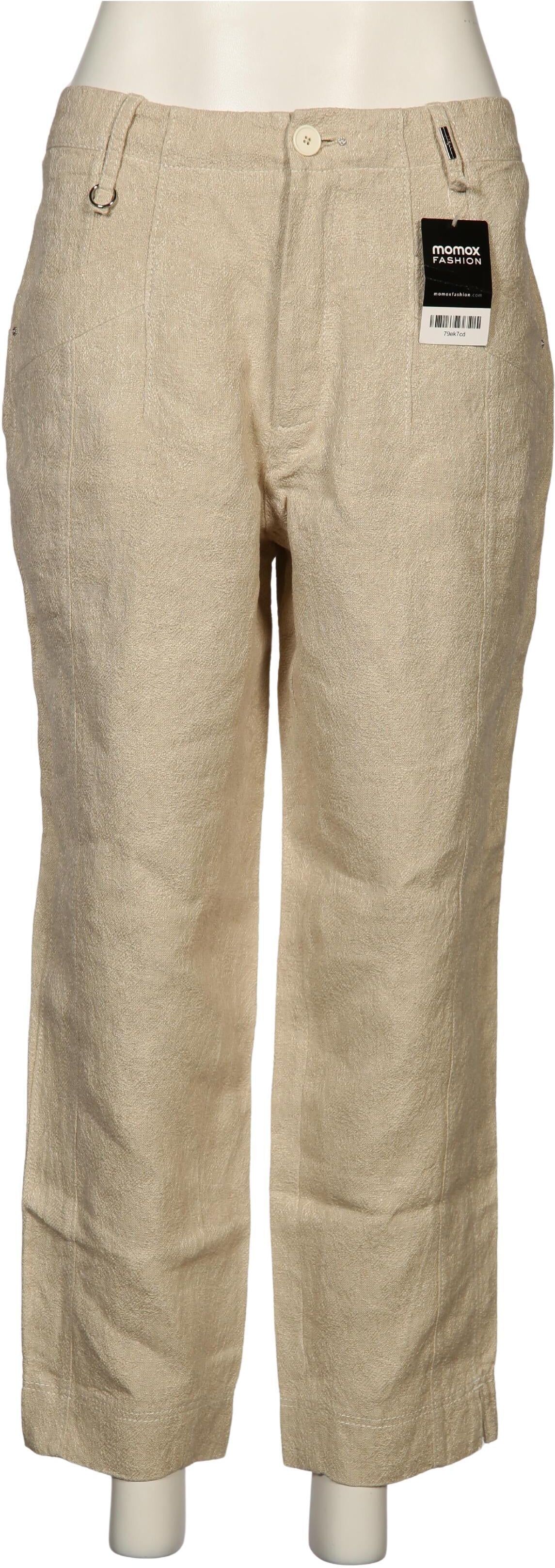 High Damen Stoffhose, Beige, Gr. EU 42, Hanf - Second Hand
