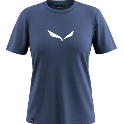 Salewa, Damen, Funktionsshirt, Solidlogo Dri-Release T-Shirt Da (M), Blau