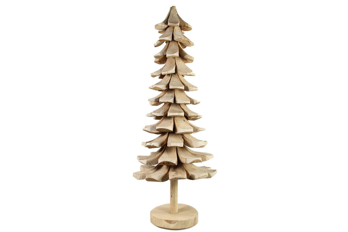 XXDECOSTAR WEIHNACHTSBAUM PAULOWNIA WEIß HOLZ/NATUR 50X50X125CM 09508474