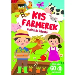 Kleine Bauernhofabenteuer – Mal- und Stickerbuch - auf Ungarisch