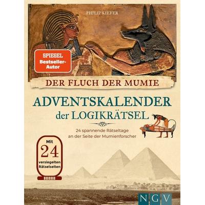 Der Fluch der Mumie Adventskalender der Logikrätsel, Taschenbuch von Philip Kiefer, Naumann & Göbel, 978-3-625-19821-5