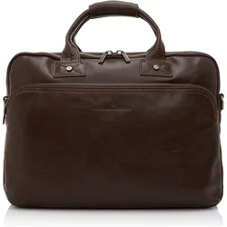 Castelijn & Beerens & Beerens Firenze Business 3-Vaks Laptoptas 15.6 Mocca 9473 (17.32"), Notebooktasche, Braun