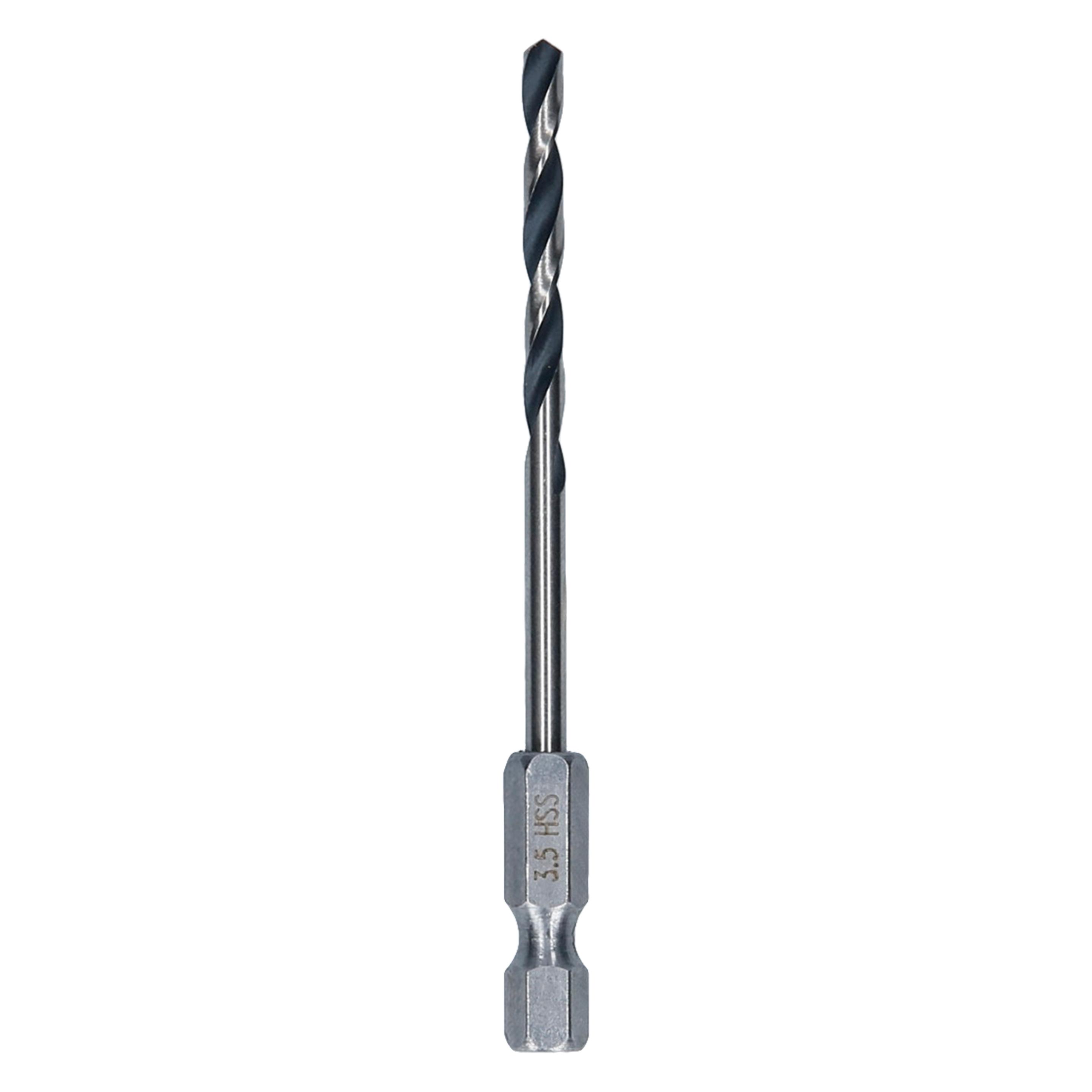 Bosch Professional Zubehör HSS PointTeQ Sechskantbohrer 3,5 mm, 10-tlg. (2608577542)