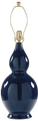 Brynn Double Gourd Lamp Base - Navy - Ballard Designs