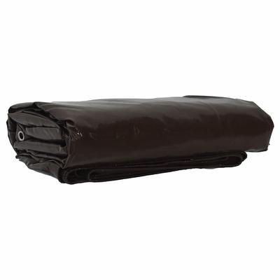 vidaXL Plane 650g / m² Braun 3 x 3 m Canvas mit PVC-Beschichtung
