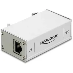 Delock Netzwerk Überspannungsschutz RJ45 10G Hutschienenmontage