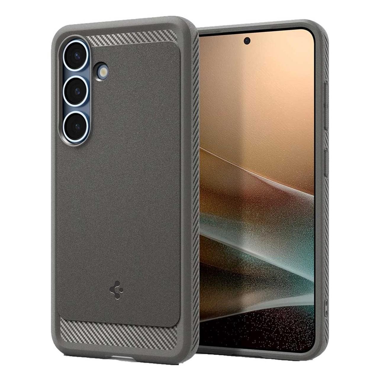 Spigen Rugged Armor Mag MagSafe Hülle für Samsung Galaxy S25 - grau (Samsung Galaxy S25) (1489652001)