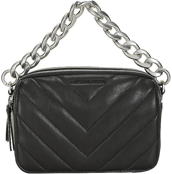 LES VISIONNAIRES Ledertasche - Umhängetasche EMILY QUILTING schwarz EG