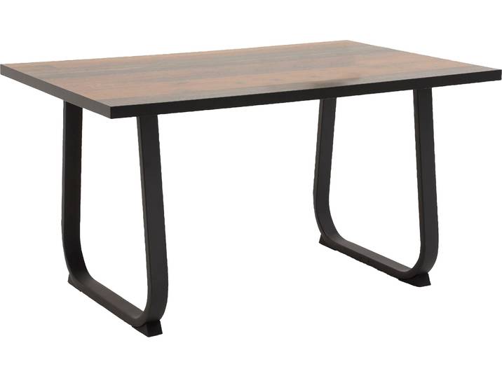 Esstisch HELA Luise T , grau (oldwood, anthrazit, anthrazit, oldwood), B:140cm H:76cm T:90cm, Tische, Esstisch, Breite 140 cm