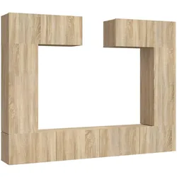 Helloshop26 - 6-teiliges Möbelset bestehend aus Kleiderschrank Sideboard und TV-Möbeln Wohn-/Schlaf-/Lounge-Möbel 02_0025118