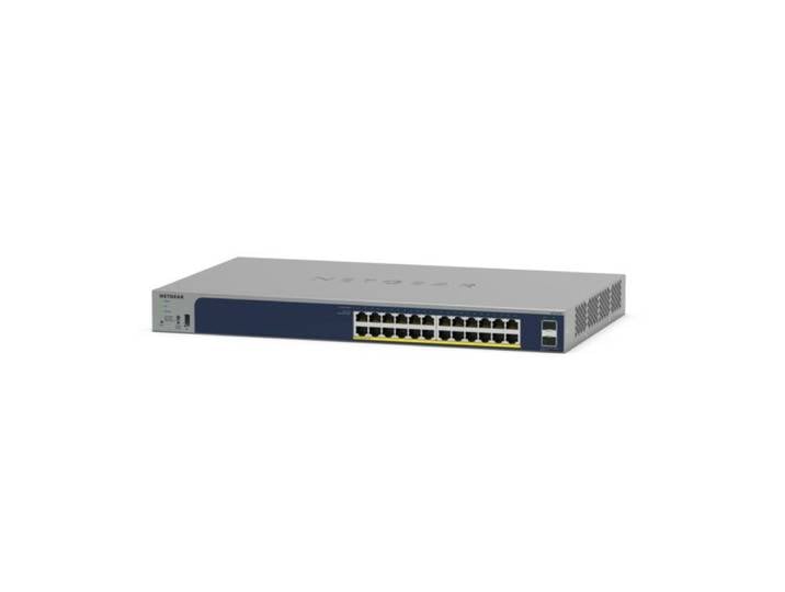 NETGEAR GS724TPv3, Géré, L2, Gigabit Ethernet (10/100/1000), Connexion Ethernet, supportant l'alimentation via ce port (PoE), Grille de montage GS724T