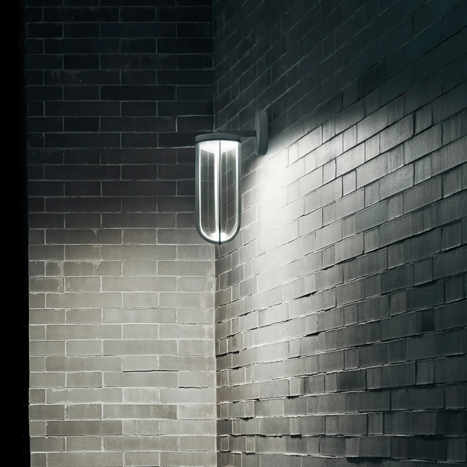 Flos Architectural In Vitro buitenwandlamp - Antraciet - Metaal