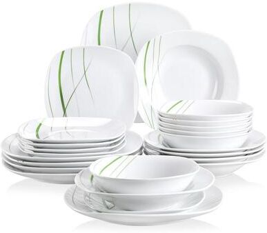 Malacasa VEWEET Aviva Porcelain Dinnerware Set (Service for 6)