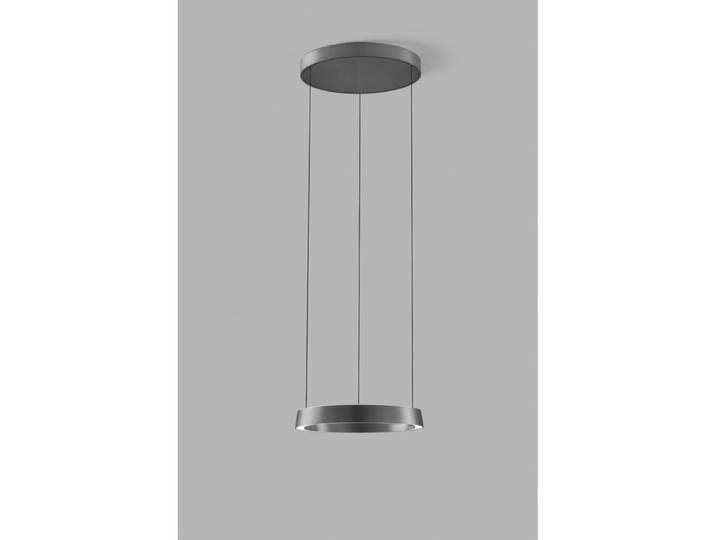 Suspension LED Edge Round, titane, Ø 40 cm, Smart - Light-Point - Salon / séjour - Design - Aluminium - Anneau