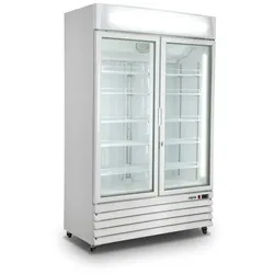 SARO Kühlschrank, 2 Glastüren - weiß, Modell G 885