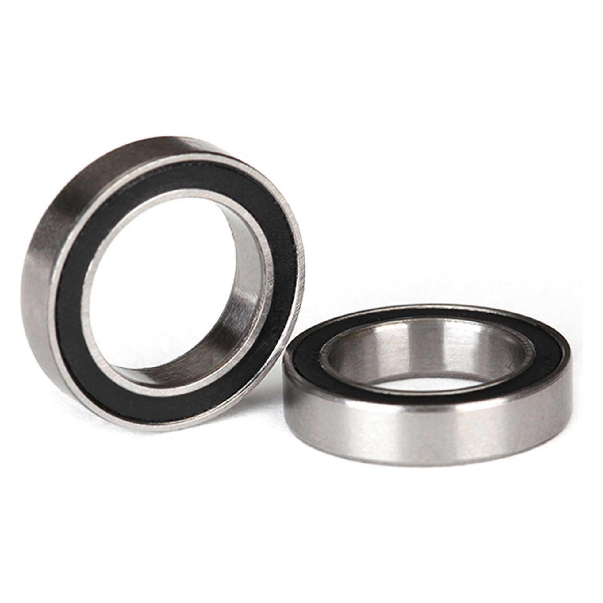 Traxxas ball bearings, black rubber sealed (12x18x4mm) (2) (TRX5120A)