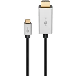 Goobay USB Typ C – HDMI, Video Adapter, Schwarz