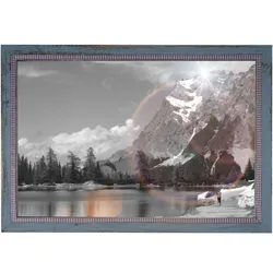 Bilderrahmen H248, Fotorahmen Holzrahmen, 36x51cm Shabby-Look Landhaus ~ grau