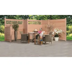 Profilbrett für Steckzaun Lugano 2 x 15 x 180 cm – Sichtschutzzaun aus naturbelassenem Douglasienholz – Holzzaun ideal für Garten & Terrasse