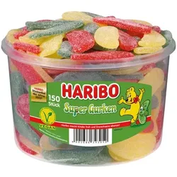 Haribo Fruchtgummi »Super Gurken« vegan gelb
