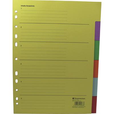 Soennecken 1528 Register blanko 22,5x29,7cm volle Höhe RC farbig