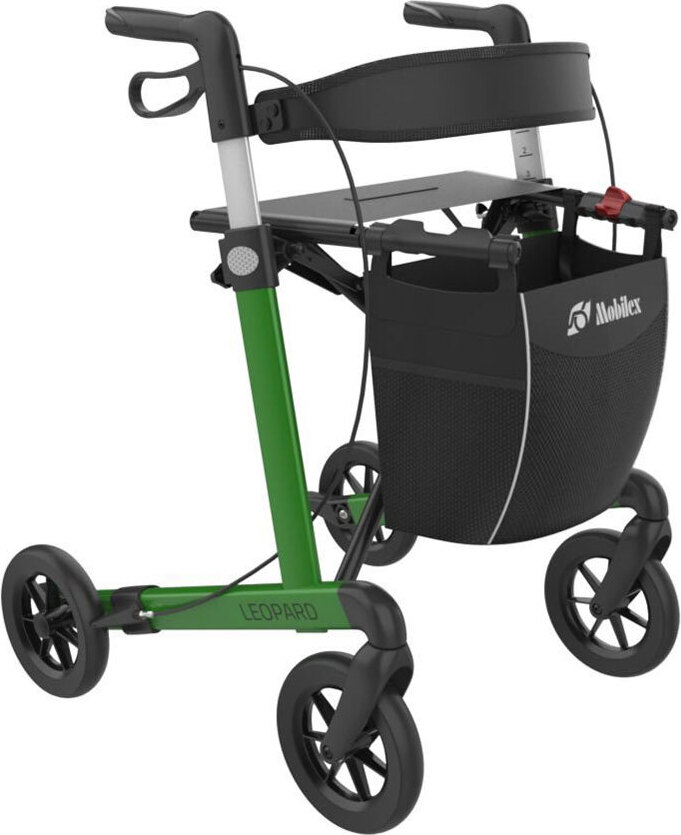 Mobilex Rollator Leopard mit Soft-Rädern Farbe: grün