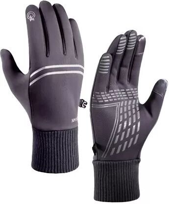 INF Gants de ski chauds, imperméables et coupe-vent Gris